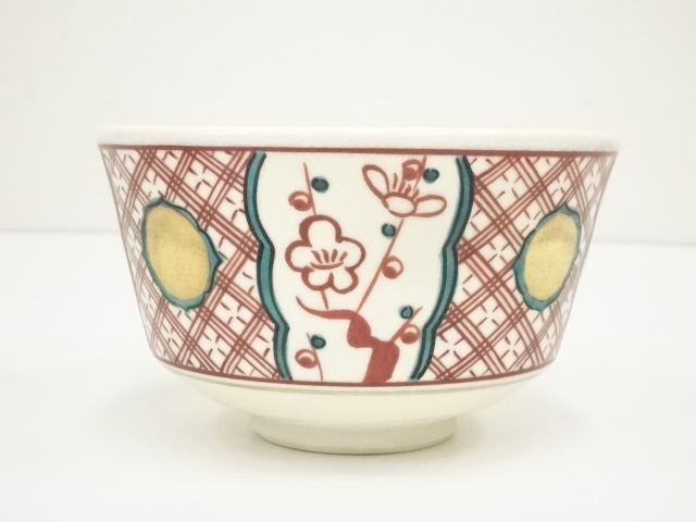 赤絵 茶碗 幕末〜明治 志手原焼 茶道具 古美術 古道具 道具 ] - 道具 京焼 橋本紫雲造 赤絵茶碗（共箱） | ネットショップ圭